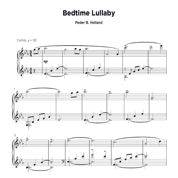 Bedtime Lullaby - Sheet Music