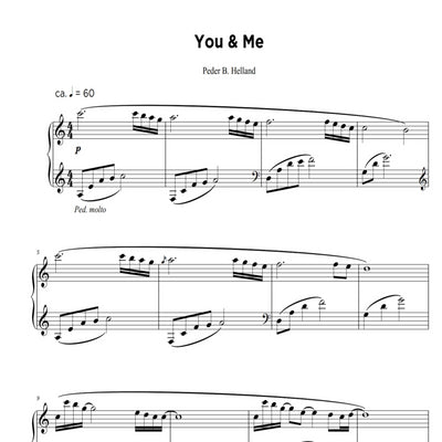 You & Me - Sheet Music