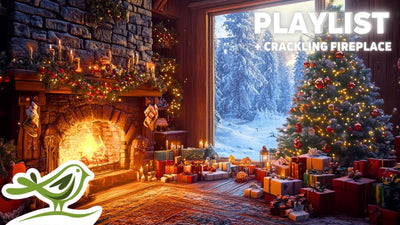 Cozy Christmas Ambience - Soft Piano Music & Crackling Fireplace Sounds