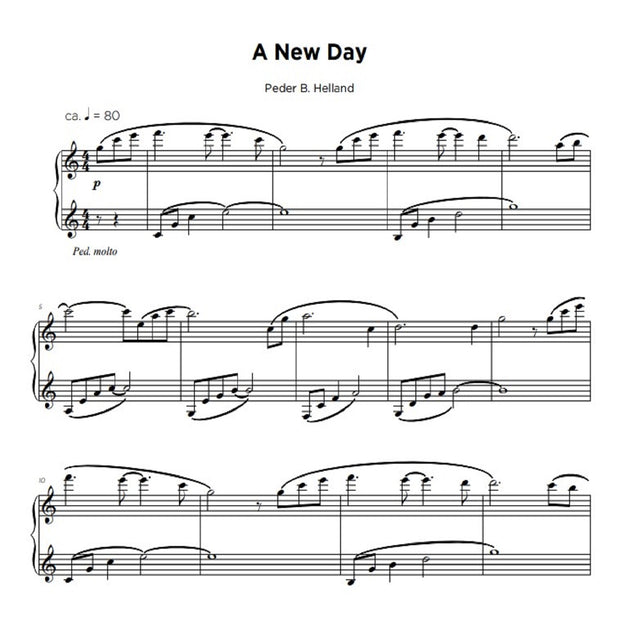 A New Day - Sheet Music