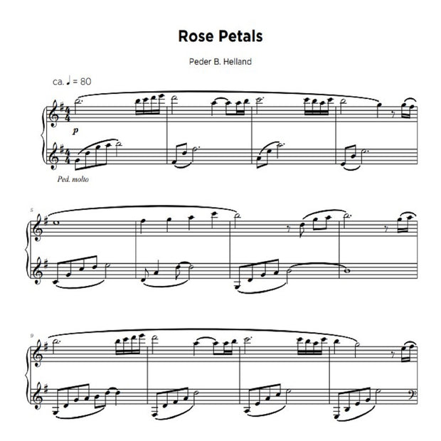 Rose Petals - Sheet Music
